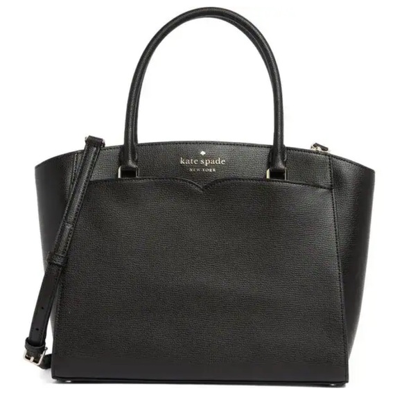 kate spade Handbags - kate spade Black Leather Structured Tote with Shoulder Strap